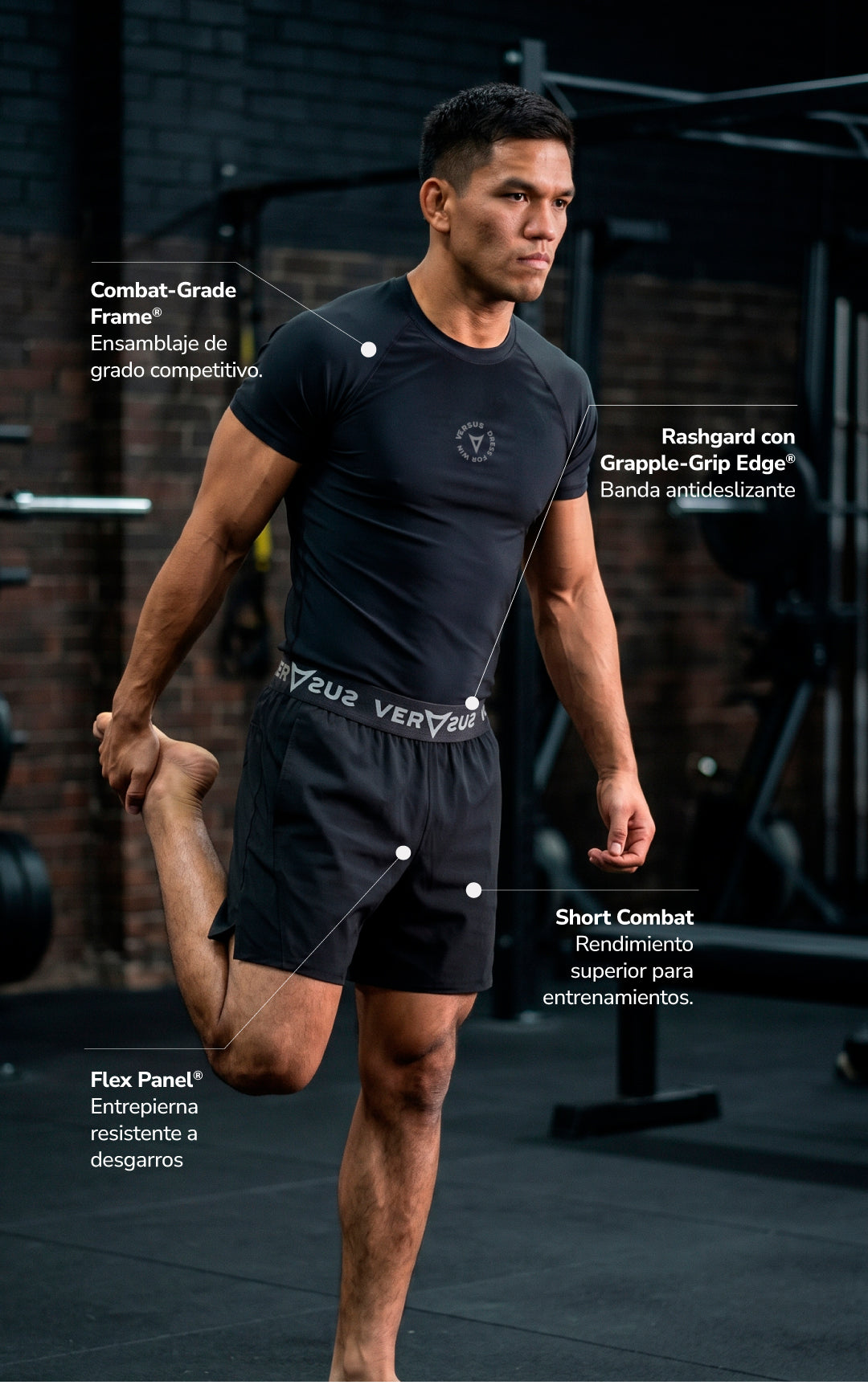 Conjunto Rash + short combat 1
